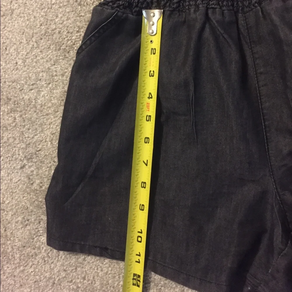 Cato Dark Denim Adjustable Spaghetti Strap Romper  Medium - Picture 7 of 16